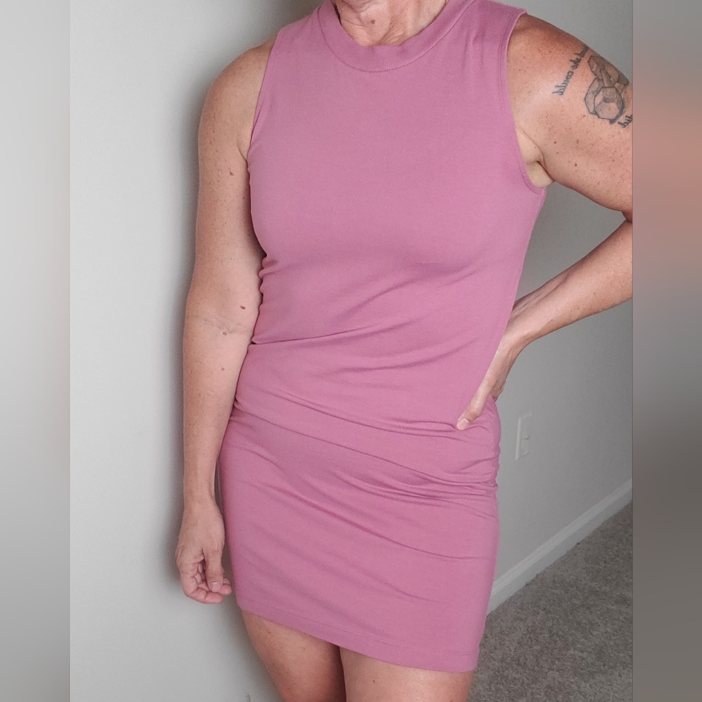 a new day Pink Mini Dress Soft Stretchy Fabric